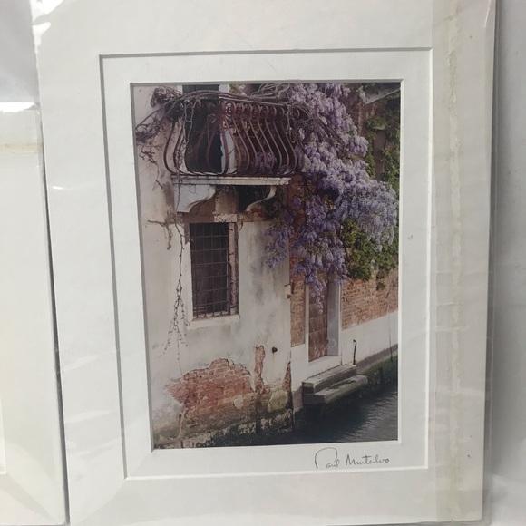 Set of 2 Paul Montecalvo Fine Art Matted Photo Prints 8x10 Villa Architecture - Picture 3 of 6